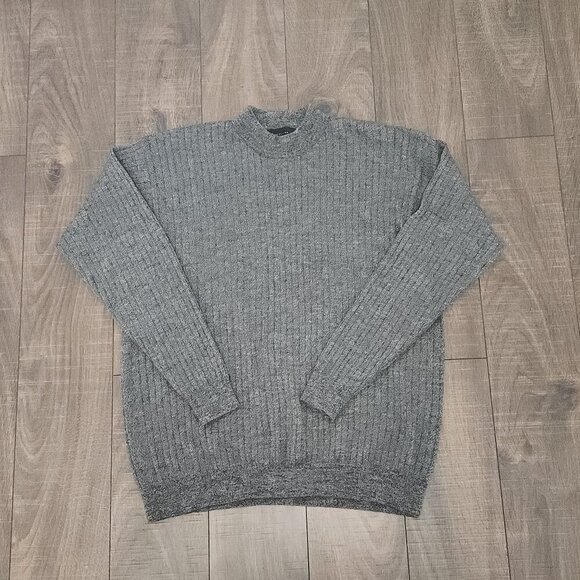 Metropolitan View Men's 100% Pure New Wool Sweater Size XL Gray - Picture 1 of 4